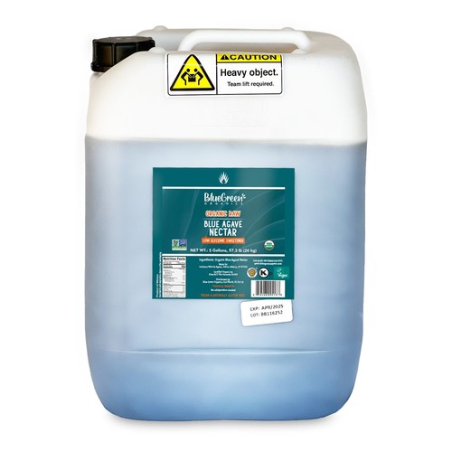 Blue green raw organic agave - green,